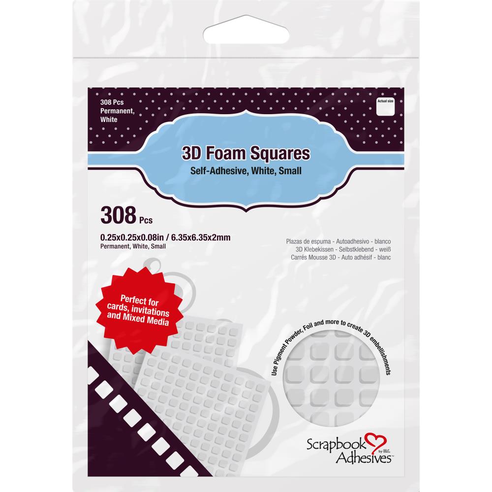 Scrapbook Ahdesives 3D Foam Squares .25"