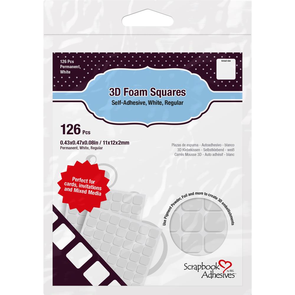 Scrapbook Adhesives 3D Foam Squares .5"