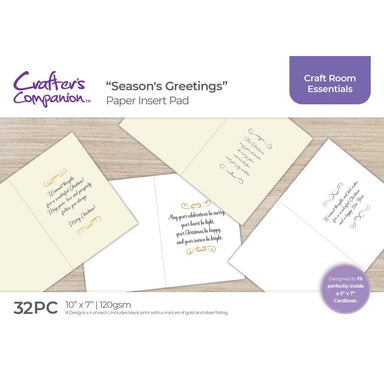 Crafter's Companion Season's Greetings Paper Insert Pad
