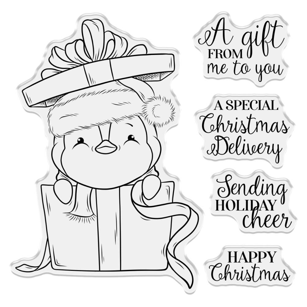 Crafter's Companion Sending Holiday Cheer 4X4 Clear Stamp