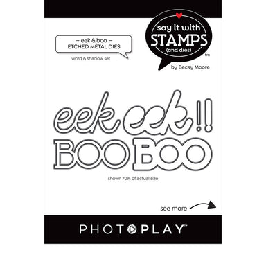 Photoplay Say It With Stamps Boo/Eek! Dies