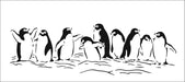 The Crafter's Workshop Slimline Penguins Stencil