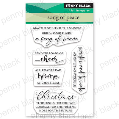 Penny Black Song of Peace Clear Stamp Set
