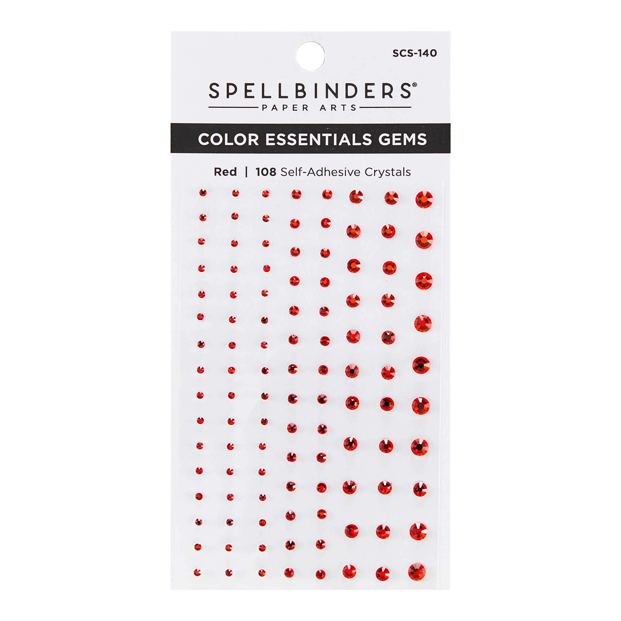 Spellbinder Red Self-adhesive Crystals