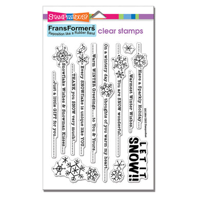 Stampendous Snow Lines Clear Stamp