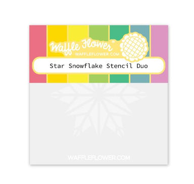 Waffle Flower Star Snowflake Stencil Duo