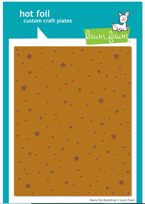 Lawn Fawn Starry Sky Background Hot Foil Plate