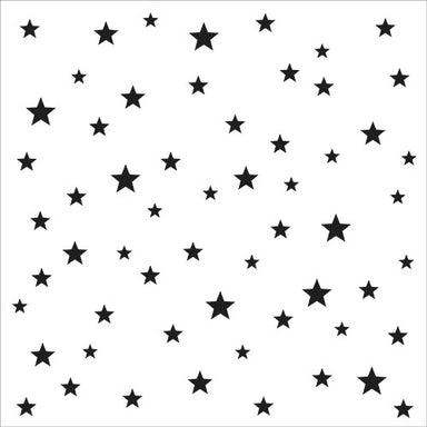 The Crafters Workshop 6X6 Starry Stars Stencil
