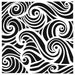The Crafter's Workshop 6X6 Swirling Waves Stencil