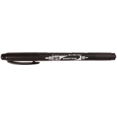 Tombow Black Mono Twin Tip Marker .8 and .4 Tips