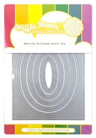 Waffle Flower Nesting Stitched Ovals Dies