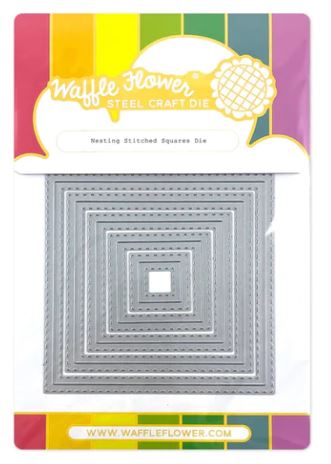 Waffle Flower Nesting Stitched Squares Dies
