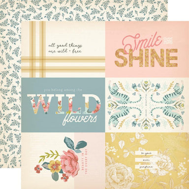 Simple Stories Wildflower 4X6 Elements Paper
