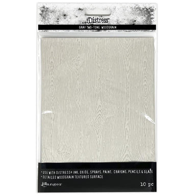 Ranger Distress Gray Two-tone Woodgrain Paper