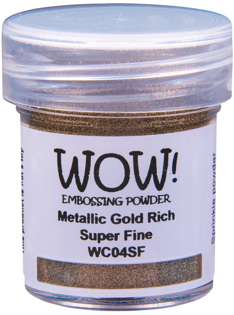 Wow Metallic Gold Rich Super Fine Embossing Powder