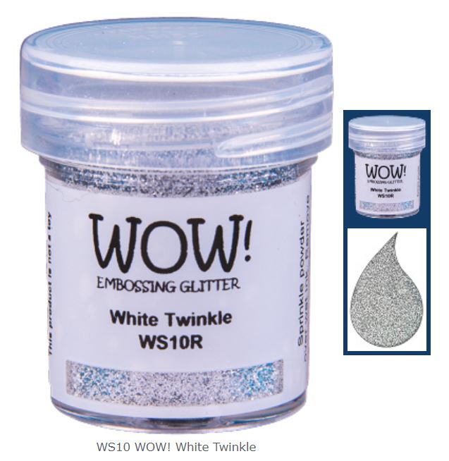 Wow White Twinkle Opaque Embossing Powder