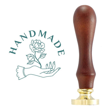 Spellbinders Brass Wax Seal With Handle "Handmade"